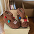 Plush Pompom Cartoon Ankle Boots