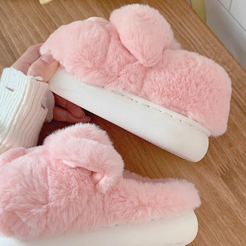 Plush Pig Face Slippers