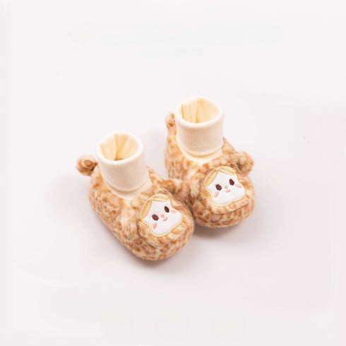 Playful Spotted Plush Sock Boots