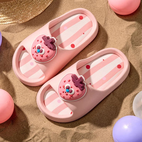 Cartoon Fruit Striped Kids Slides