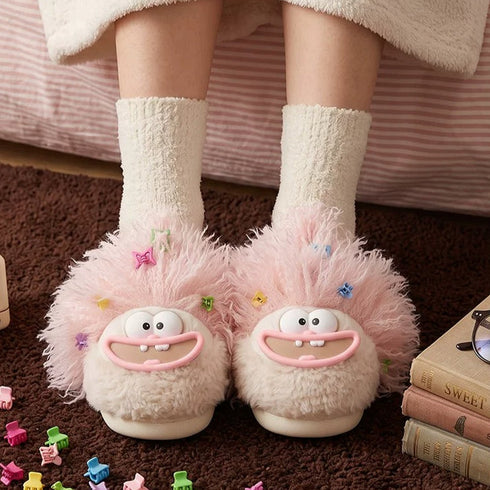 Frizzy Hair Big Grin Slippers