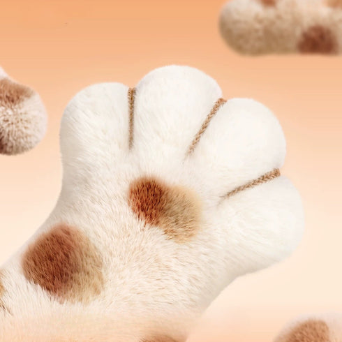Plush Cat Tail House Slippers