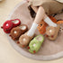 Fuzzy Sprinkled Donut Platform Slippers