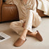Quiet Minimal Closed-Toe Slippers