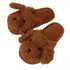 Fuzzy Poodle Dog Plush Slippers