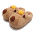 Gold-Ingot Capybara Plush Slippers