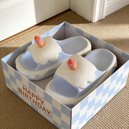 Whimsical Birthday Cake Candle Slides