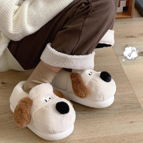 Puppy Snout Fuzzy House slippers