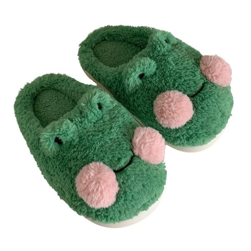 Froggy Pom-Pom Home Slippers