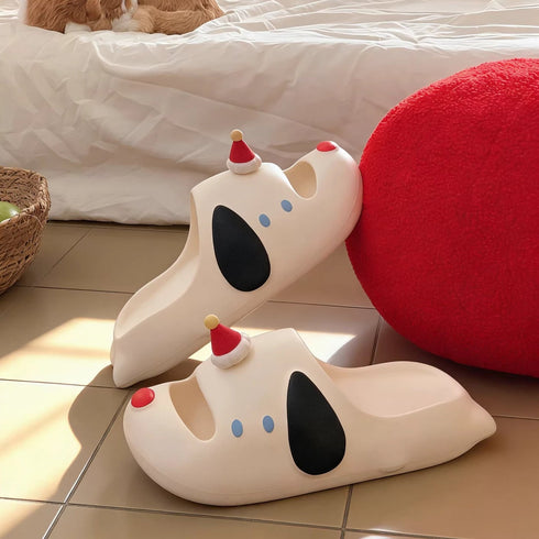 Playful Party Dog EVA Slides