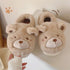 Bear Ears Plush House Slippers