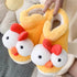 Quirky Chicken Plush Home Slippers
