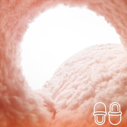 Polka Dot Bow Plush Slippers