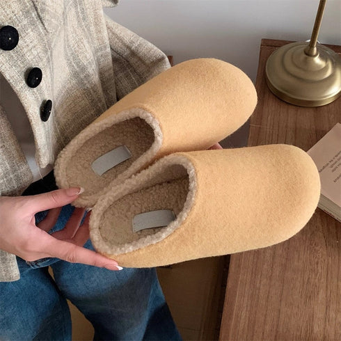 Pebble Plush Slip-in Slippers