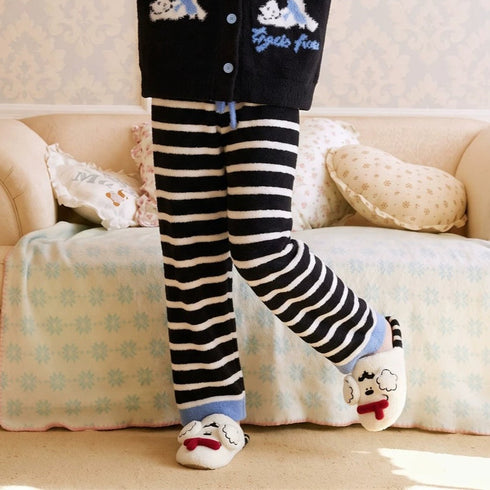 Puppy Face Polka Dot Slippers