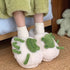 Frog Patch Plush Home Slippers
