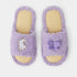 Mismatched Puppy Butterfly Fuzzy Slippers