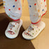 Playful Pony Dot Linen Slides