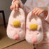 Gold-Ingot Capybara Plush Slippers