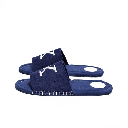Trendy Letter X Stitched Slides