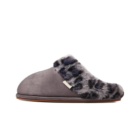 Wild Side Leopard Fur Slippers