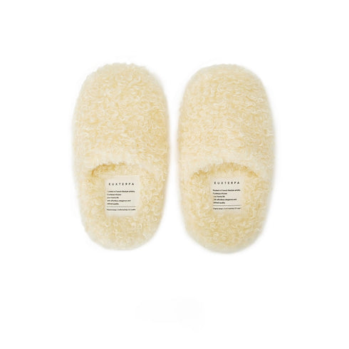 Fuzzy Curly Sherpa Cloud Slippers