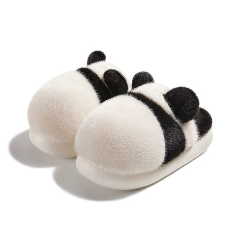 Giant Panda Furry Indoor Slippers
