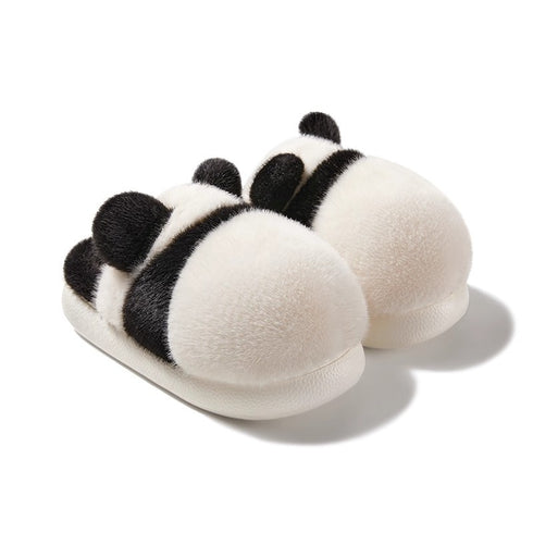 Giant Panda Furry Indoor Slippers
