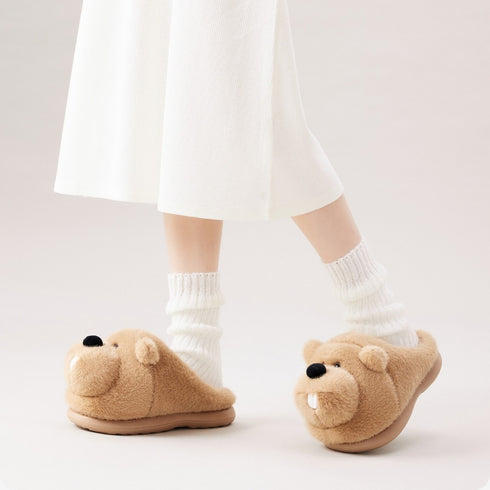 Toothy Marmot Slippers