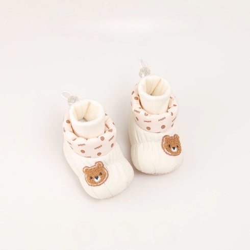 Puffy Bear Patch Winter Boots