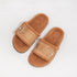 Pearl Buckle Fuzzy Warm Slides