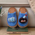 Playful Penguin Fish Fuzzy Slippers