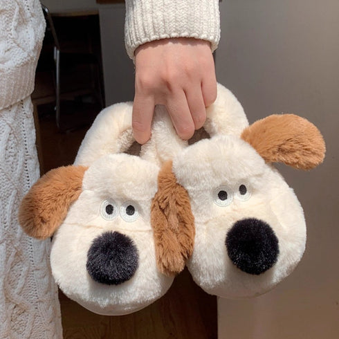 Puppy Snout Fuzzy House slippers