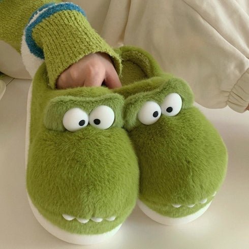 Gator Snout Plush Slippers