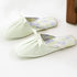 Silky Bow Pointed Home Slippers