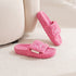 Chunky Sherpa Adjustable Platform Slippers