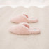 Fuzzy Heart-Patch Home Slippers