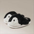 Playful Penguin Fuzzy House Slippers