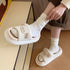 Sheep Patch Linen Comfort Slides