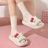 Whiskered Kitty Bow Foam Slides