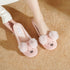 Knit Bear Ear Home Slippers