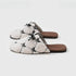 Bow-Tie Sherpa Lattice Slippers