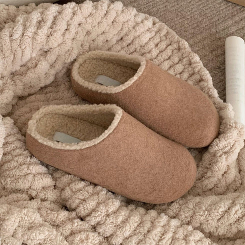 Pebble Plush Slip-in Slippers