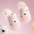 Playful Puppy Dot Plush Slippers