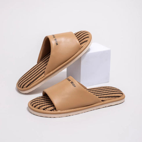 Breathable Woven Texture Home Slides