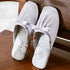 Silky Bow Pointed Home Slippers