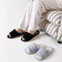Fuzzy Striped Soft Home Slides