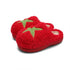 Plush Tomato Fleece House Slippers
