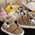 Panda Patch Puffy Winter Boots