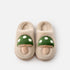 Spotted Mushroom Fuzzy House Slippers